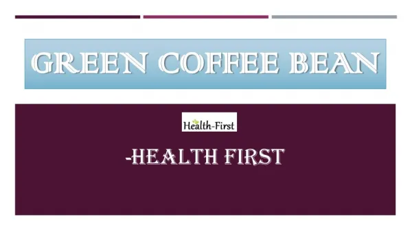 Green Coffee Bean Best Weight Loss Supplements Online