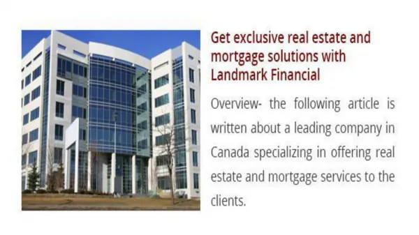 Mortgage Broker Montreal
