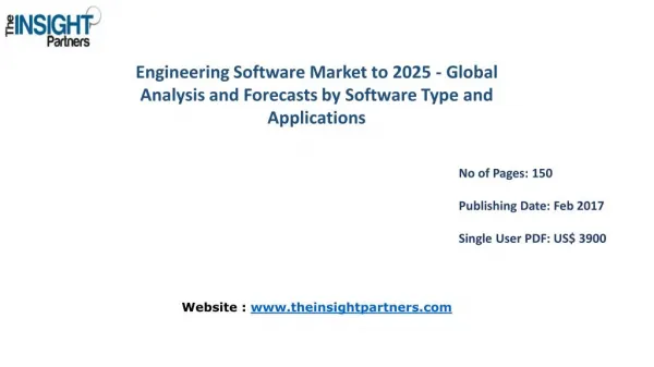 Strategic Analysis on Engineering Software Market Forecast to 2025 |The Insight Partners
