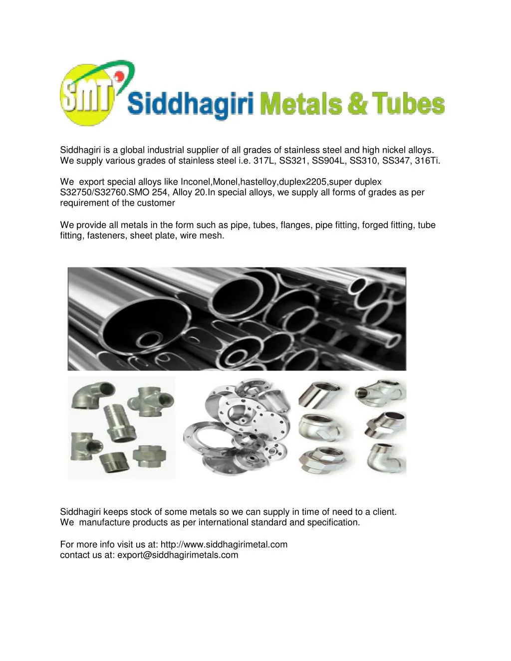 siddhagiri is a global industrial supplier