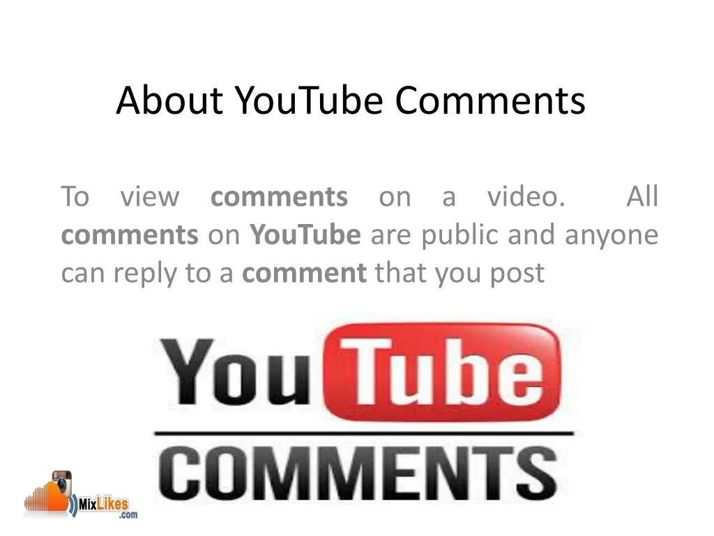 about youtube comments