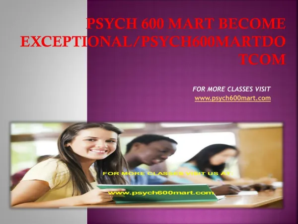 psych 600 mart Become Exceptional/psych600martdotcom