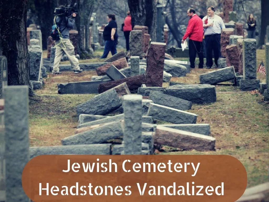 jewish burial ground gravestones vandalized