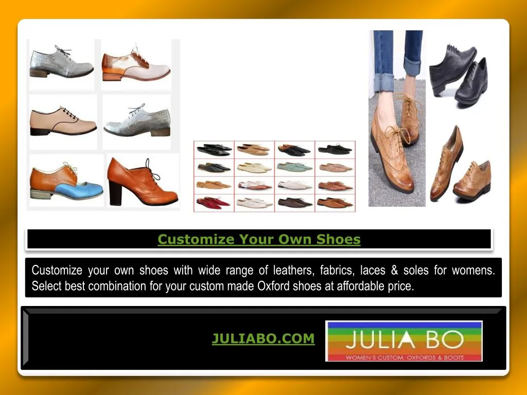 customize your own shoes