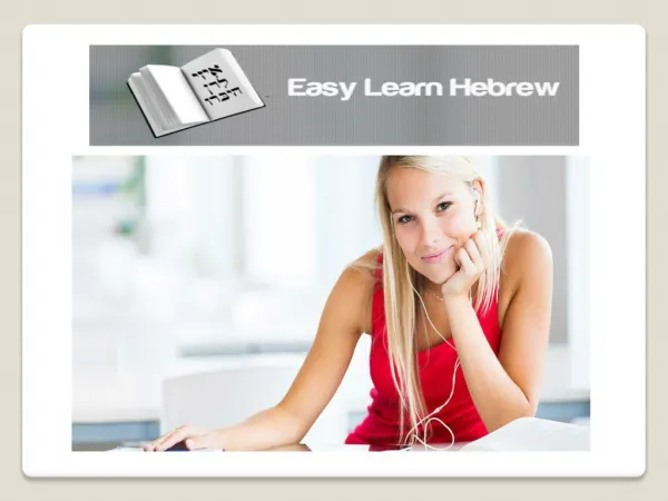 Easy Learn Hebrew -How Do You Read Hebrew