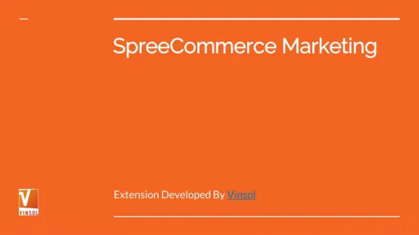 Spree Commerce Marketing