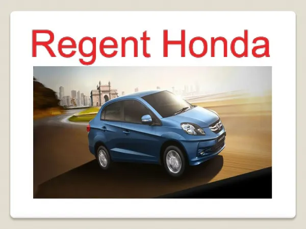 Regent Honda - Honda car dealers in Mumbai