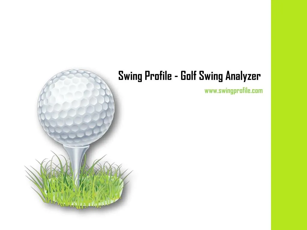 swing profile golf swing analyzer
