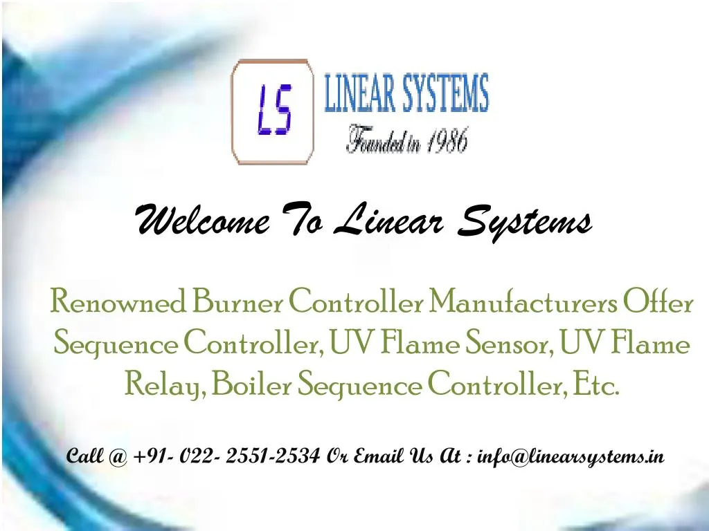 welcome to linear systems