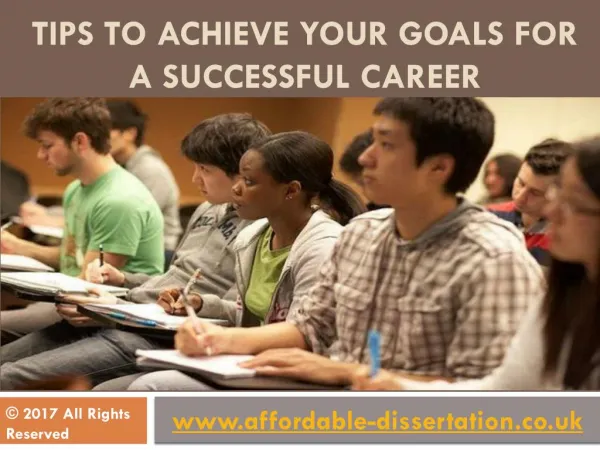Tips to Achieve Your Goals for a Successful Career