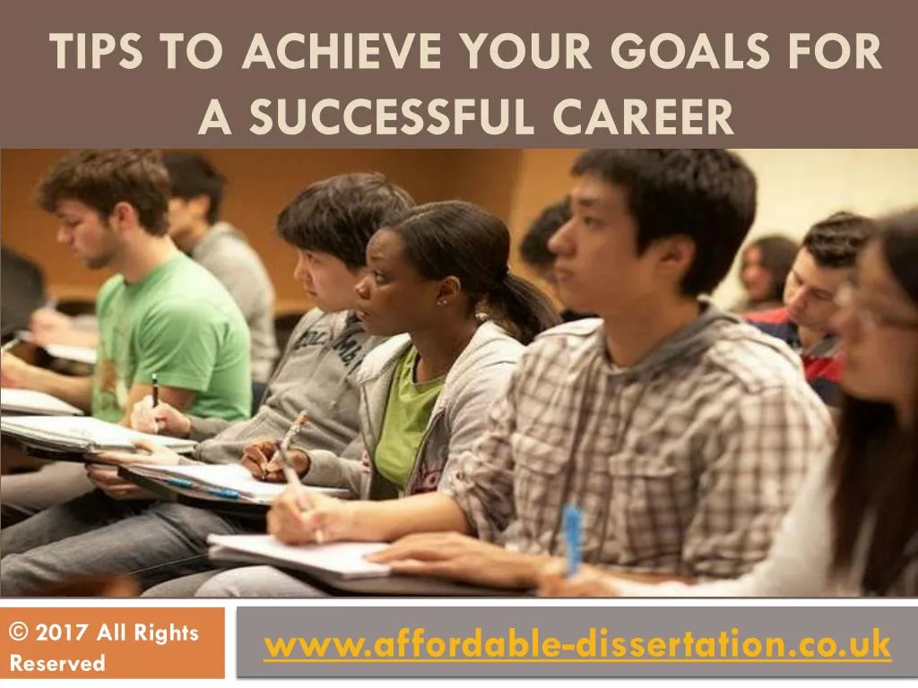 tips to achieve your goals for a successful career