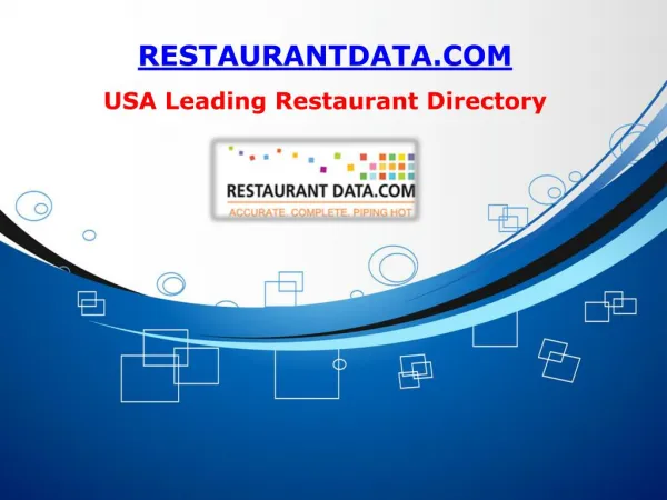 Restaurant List - Restaurant Data