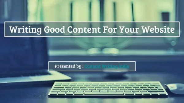 Writing good content for your website