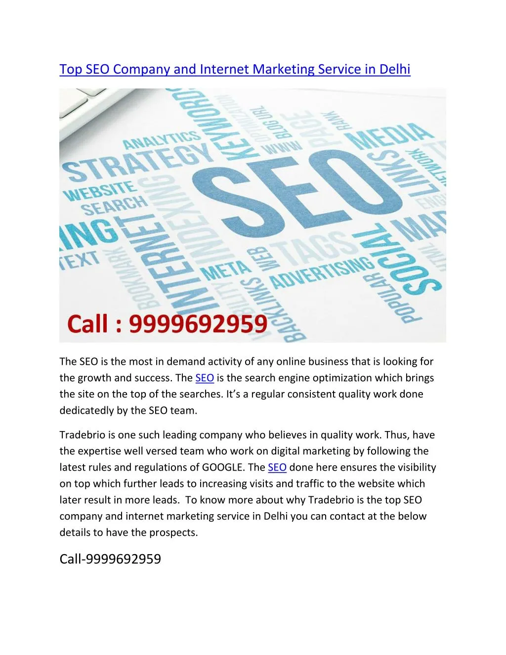 top seo company and internet marketing service