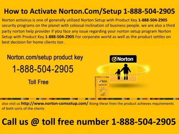 Norton Com Setup 1-888-504-2905