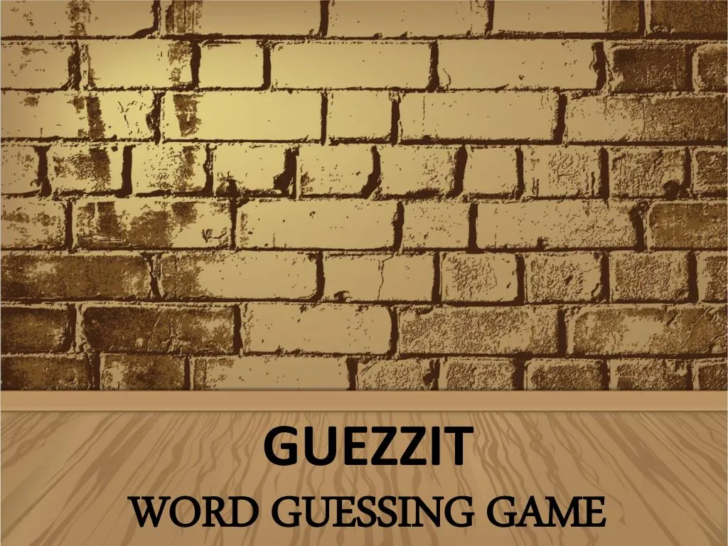 guezzit word guessing game
