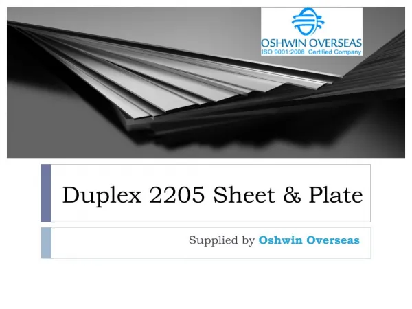 Duplex 2205 Sheet Plate Suppliers