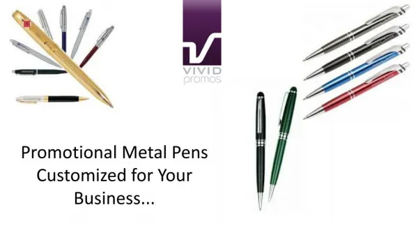 Promotional Metal Pens Customized for Your Business