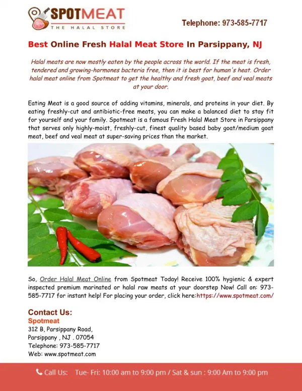 Order Halal Meat Online from Spotmeat