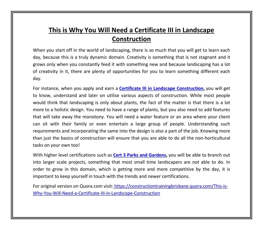 this is why you will need a certificate