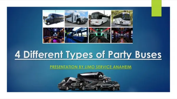 4 Different Types of Party Buses