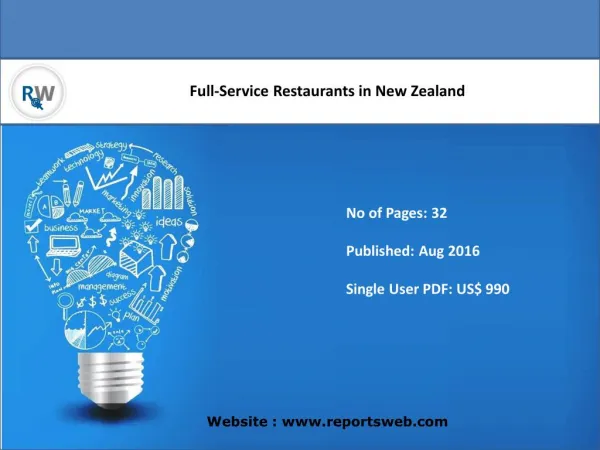 Full-Service Restaurants in New Zealand