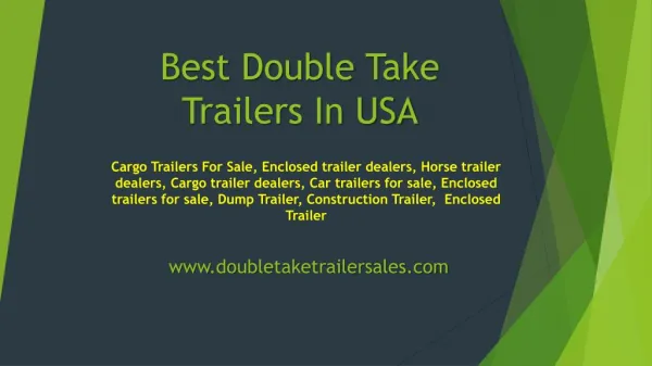 Best Construction Trailer from USA