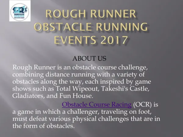 Oxford shire Obstacle Races