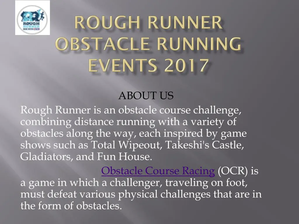 rough runner obstacle running events 2017