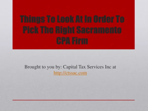 things to look at in order to pick the right sacramento cpa firm