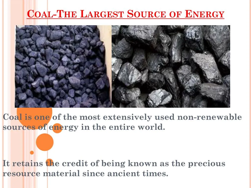 coal the largest source of energy