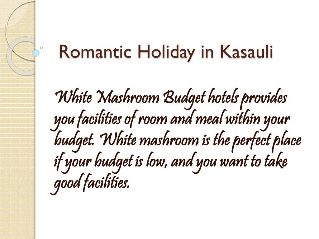 romantic holiday in kasauli