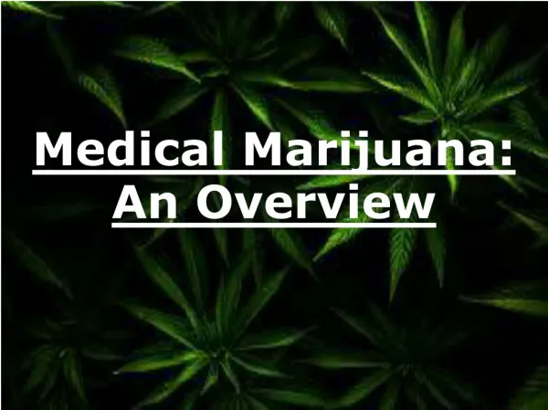 Medical Marijuana - An Overview