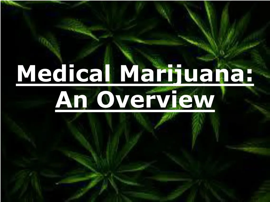 medical marijuana an overview