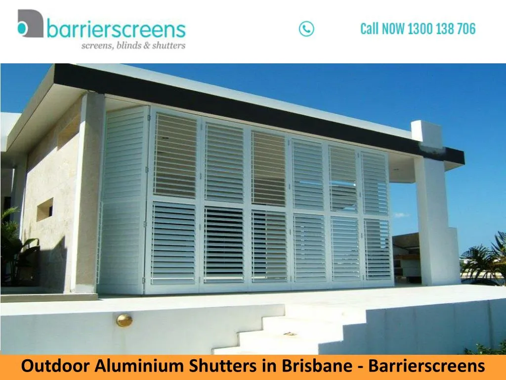outdoor aluminium shutters in brisbane