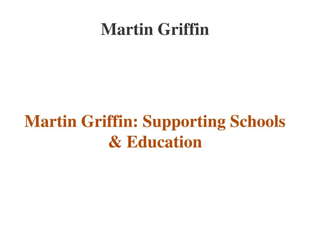 martin griffin