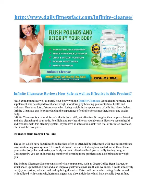 How Infinite Cleanse boost Metabolism ?