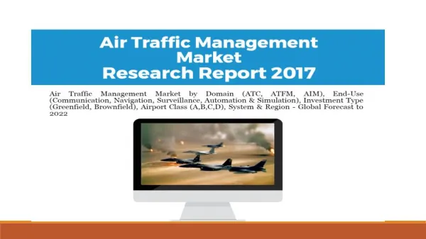 Air Traffic Management Market - Global Forecast to 2028