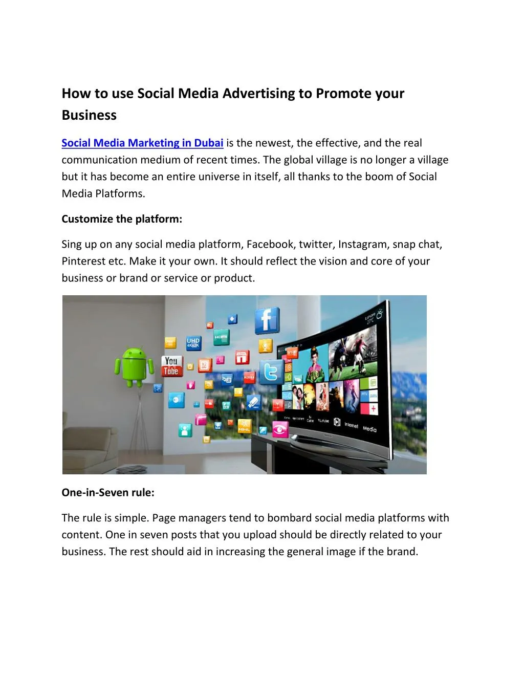 how to use social media advertising to promote