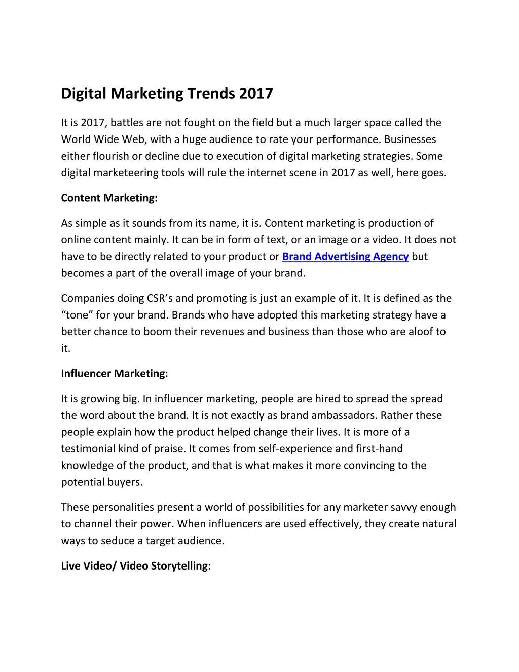 digital marketing trends 2017