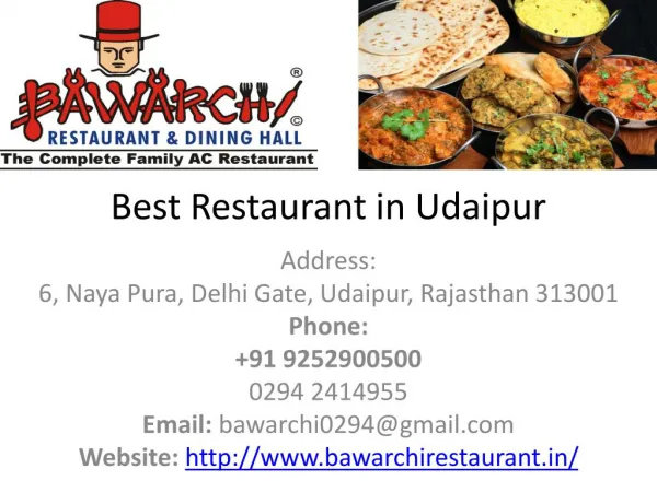 Best Veg Restaurant in Udaipur