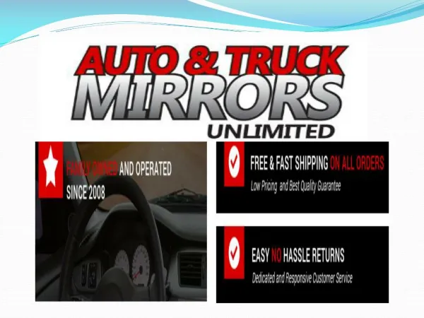 Mirror Replacement of Side View, Auto Side Mirrors ,Truck, Car and Tow Mirrors