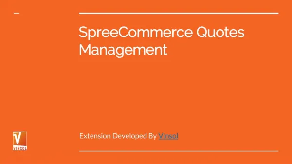 SpreeCommerce Quotes Management