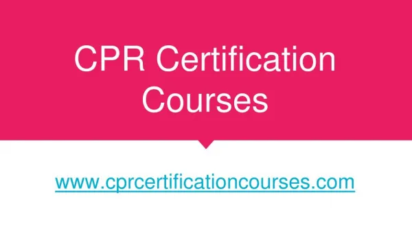 AED Certification Online
