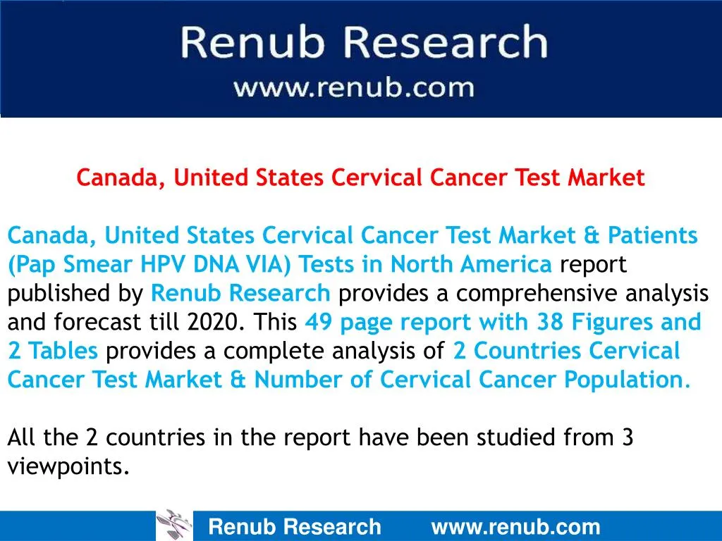 canada united states cervical cancer test market