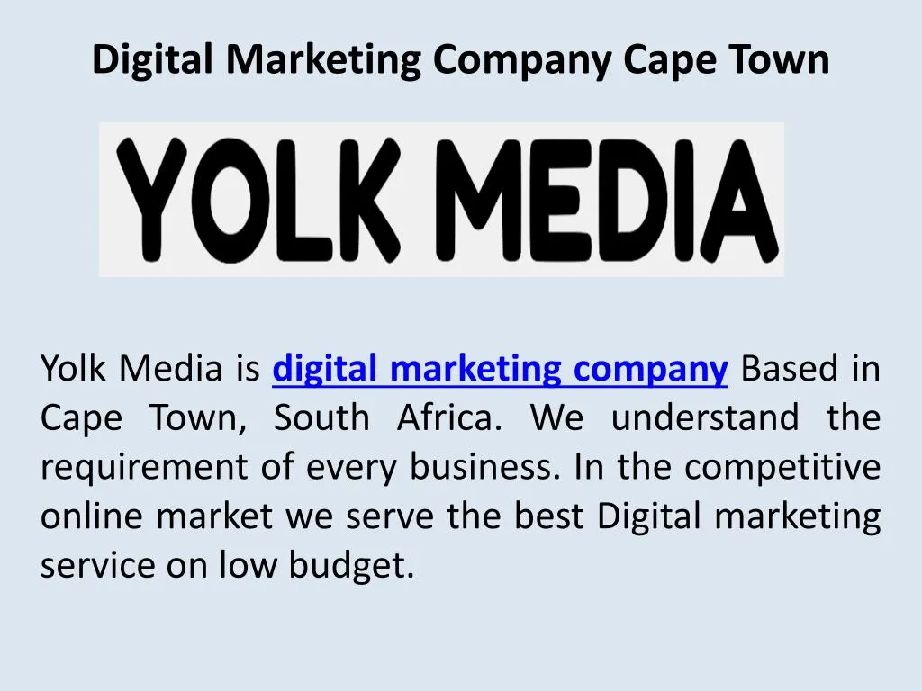 digital marketing company cape town