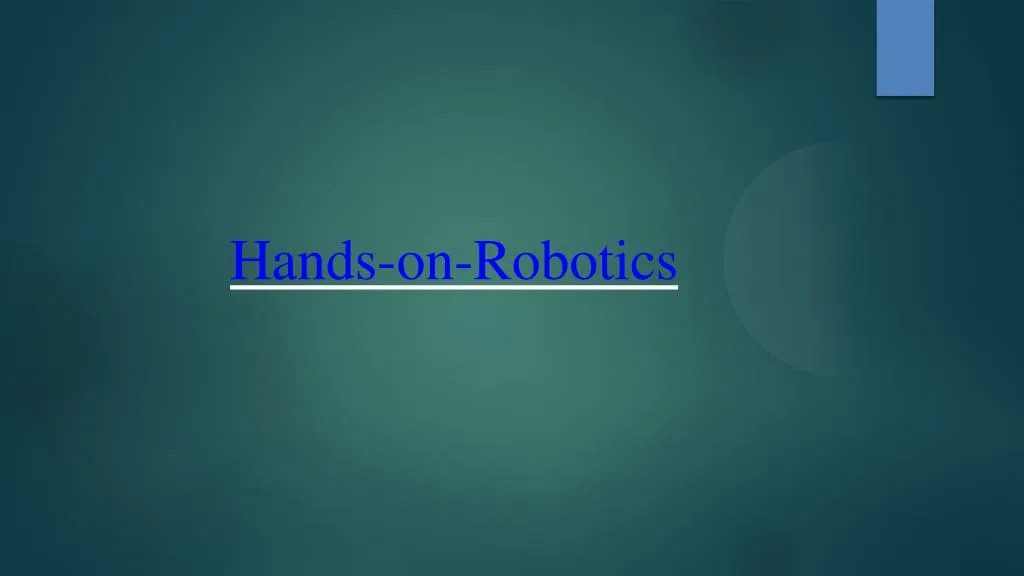 hands on robotics