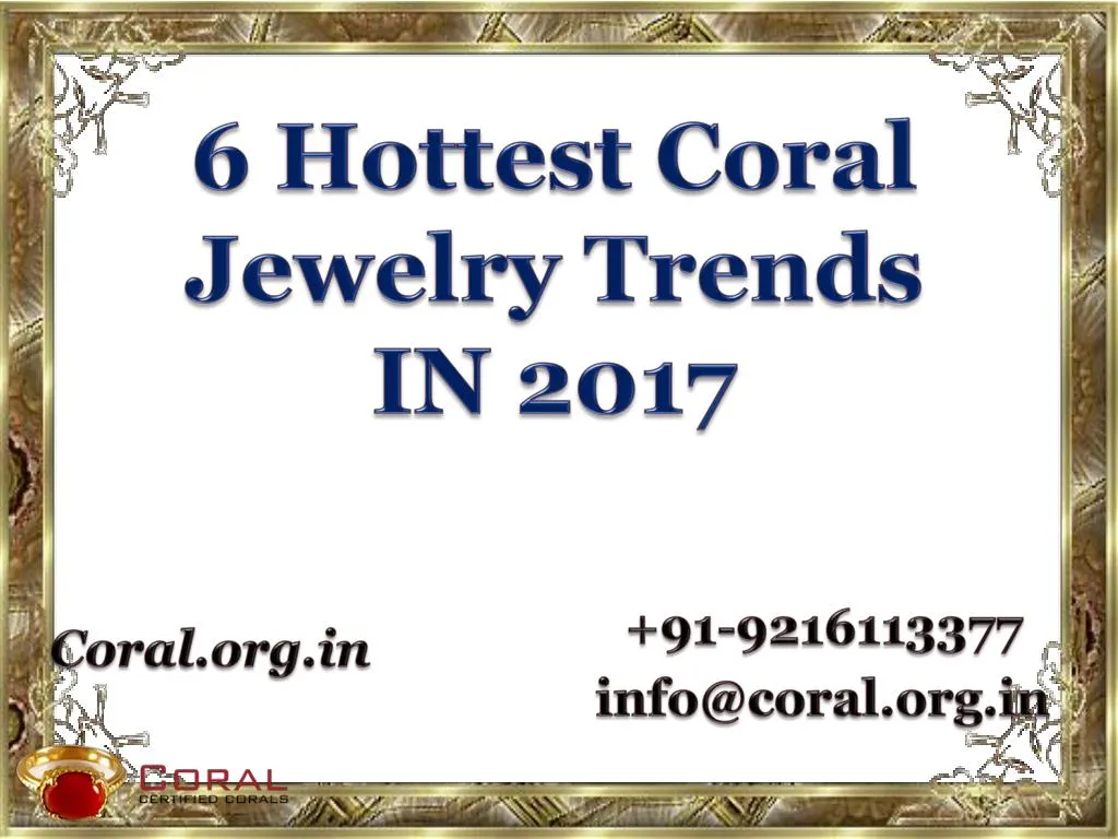 6 hottest coral jewelry trends in 2017