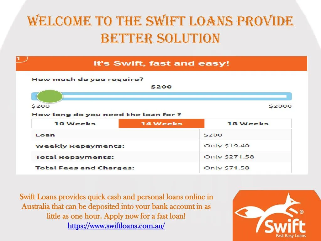 welcome to the swift loans provide better solution