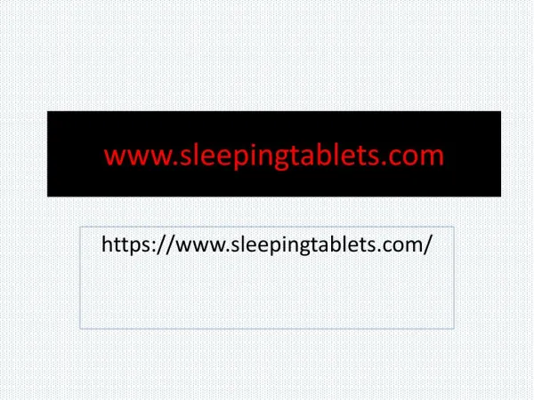 Buy Sleeping Tablets Online at cheap Price